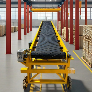 コンテナ積載コンベアシステムを使用したロジスティクスセンター合理化されたトラックの荷降ろしのための効率的なテレスコピックベルトコンベア - Product Image 1