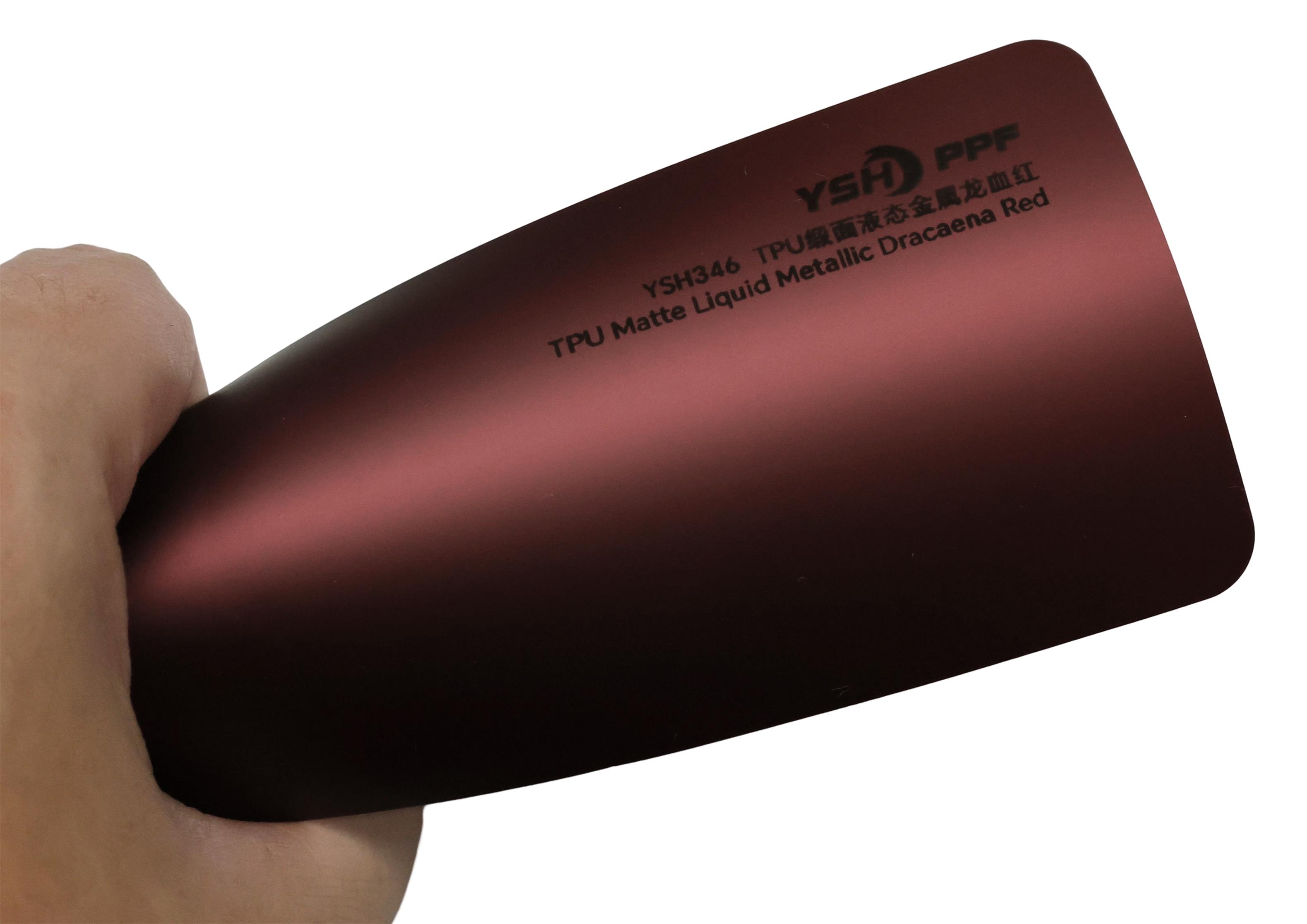 TPU mat liquide métallique Dracaena rouge