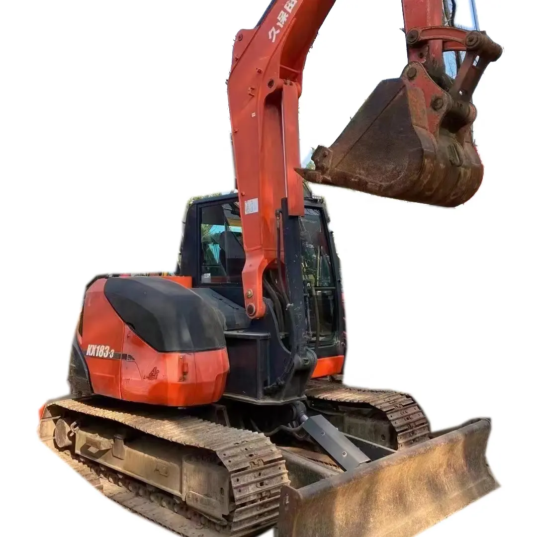 EPA motore 100% originale mini escavatore usato kubota kx183-3 cingolato scavatore di seconda mano/usato komatsu escavatore 18 ton