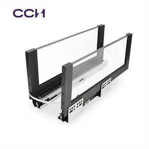 Sistema de Cajones Delgados con Iluminación LED de Fábrica, Cierre Suave, Correderas Ocultas, Piezas de Cajones Metálicas, Accesorios para Cajones, Sistema de Cajones para Gabinetes - Product Image 1