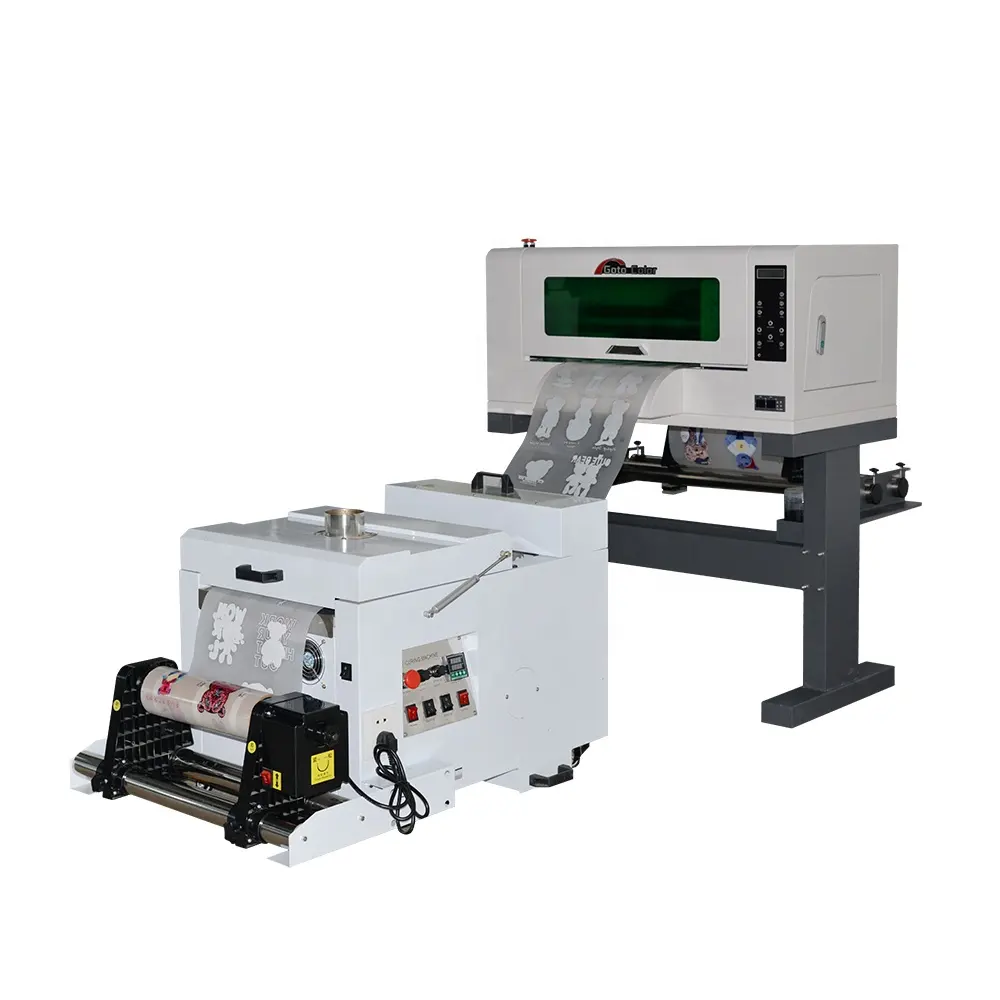 Máquina impresora 30 Cm Impresora DTF Inyección de tinta Prensa de calor Papel de vinilo Película de PET Transferencia de camisetas Máquina de impresión de camisetas