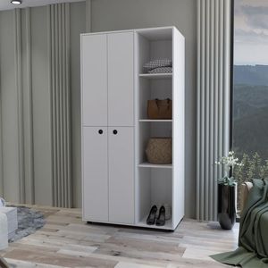 Boise phòng ngủ trắng armoire thanh lịch Trắng tủ quần áo cho phòng ngủ lưu trữ - Product Image 2