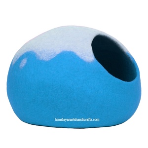 Hochwertiges Katzen haus aus Merinowolle/Katzen höhle/Katzen kuppel mit festem Muster - Product Image 4