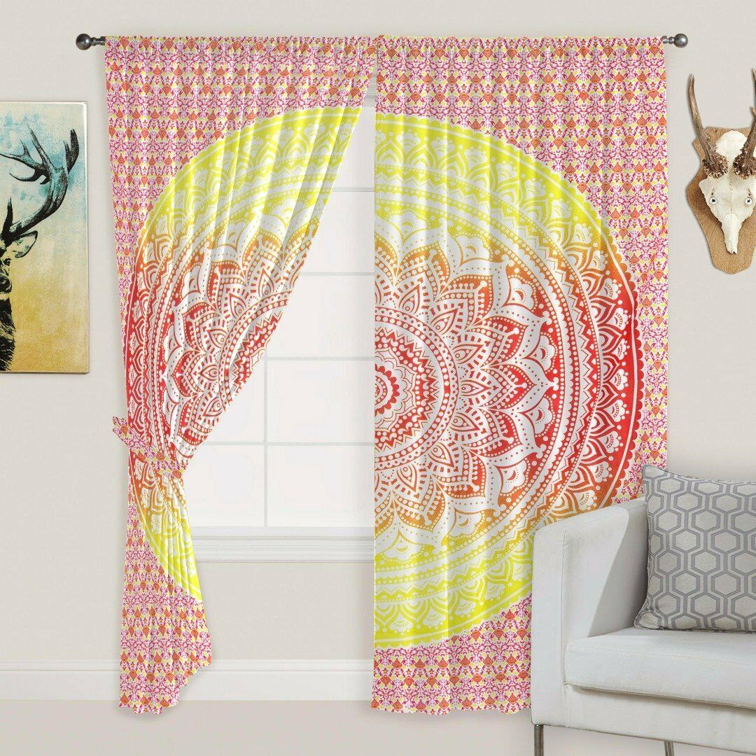 Mandala Ombré Orange Jaune