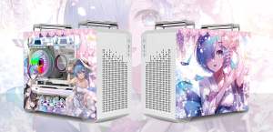 Unknown Player X300 readable lato portatile trasparente Desktop Anime cartone animato Computer case tipo-C interfaccia 240 il raffreddamento ad acqua - Product Image 4
