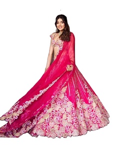 יוקרתי מעצב חגיגי כלה למחצה-תפרה אוסף lehenga rjastani lehenga בתוספת גודל lehenga choli לחתונות
