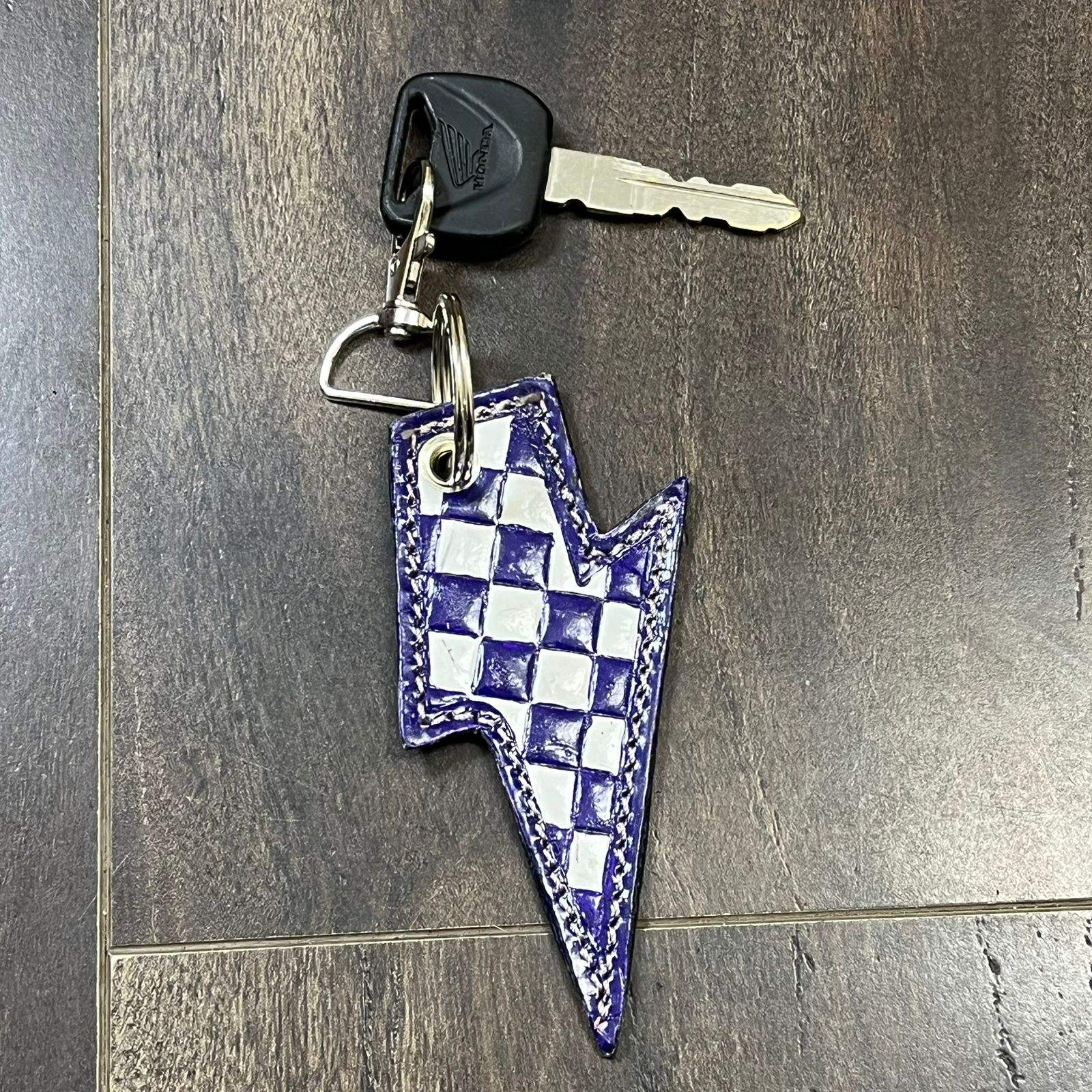 ลายตารางหมากรุกสีฟ้าขาว