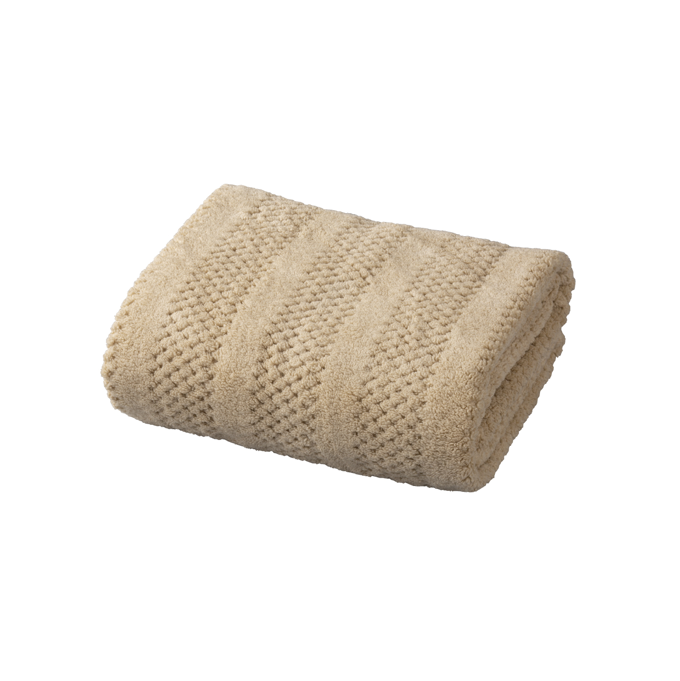 Serviette séchage cheveux beige