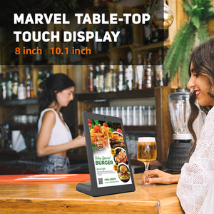 Pantalla de visualización de menú de capacidad multitáctil Pantalla digital de mesa para pantalla LCD interactiva en Cafetería - Product Image 2