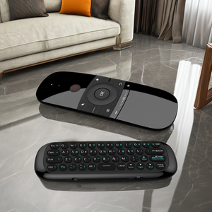 Europa USA Canada mercato W1 2.4G giroscopio rilevamento aria tastiera del Mouse con telecomando per Android TV Box codice di apprendimento - Product Image 1