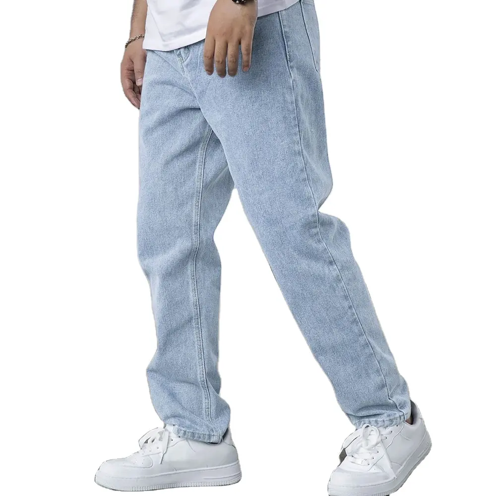 OEM-pantalones vaqueros ajustados para hombre, Jeans elásticos de alta calidad, venta al por mayor