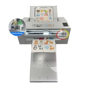 Automatic CCD Label <strong>Cutter</strong> Double Dual Head Bladers Cutting Machine With Creasing 2 in 1 Function - Product Image 4