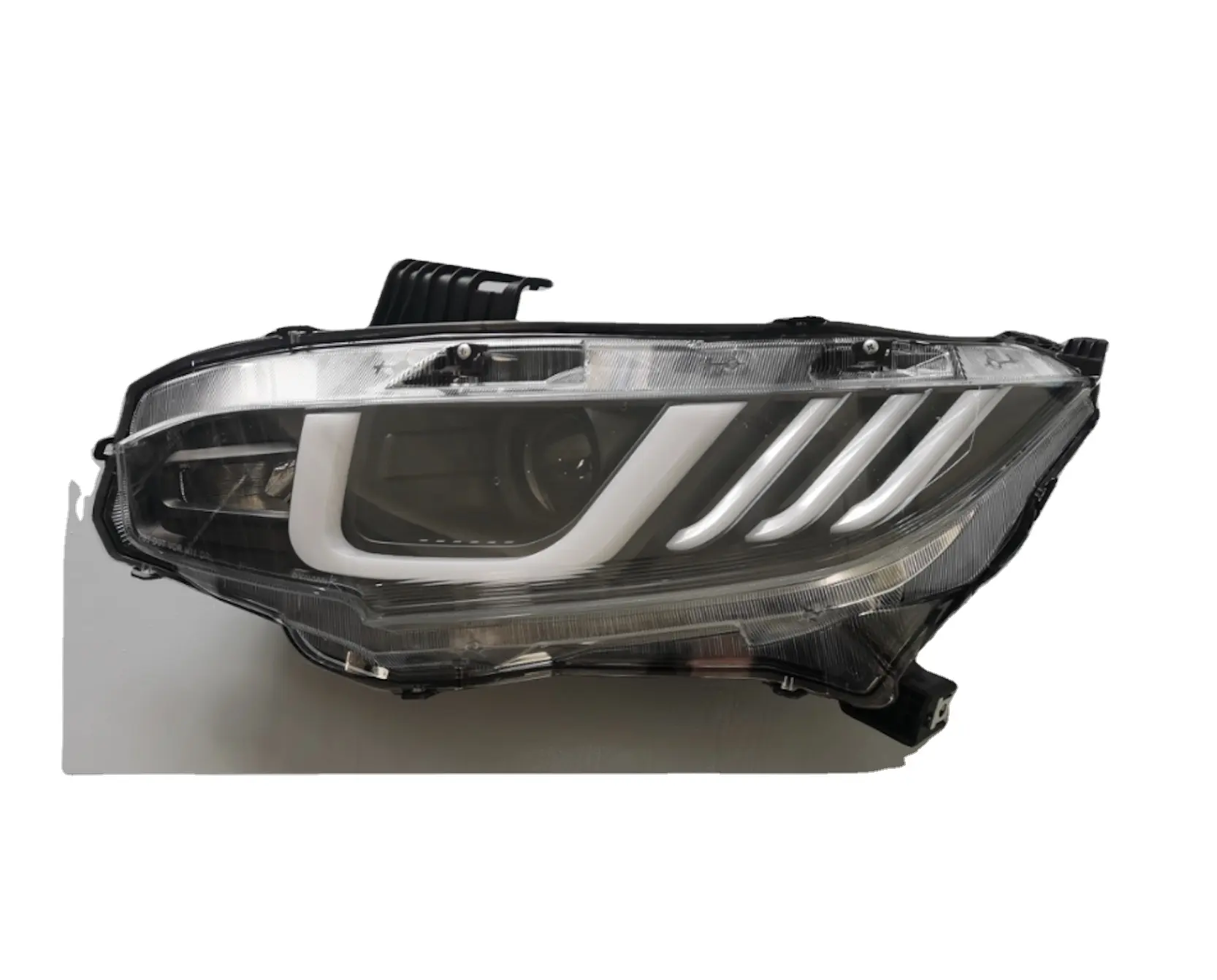 Schlussverkauf Frontscheinwerfer für 2016-2018 Honda CIVIC PROJECTOR SCHIERLICHTE MIT DRL (Schwarz/Clear)