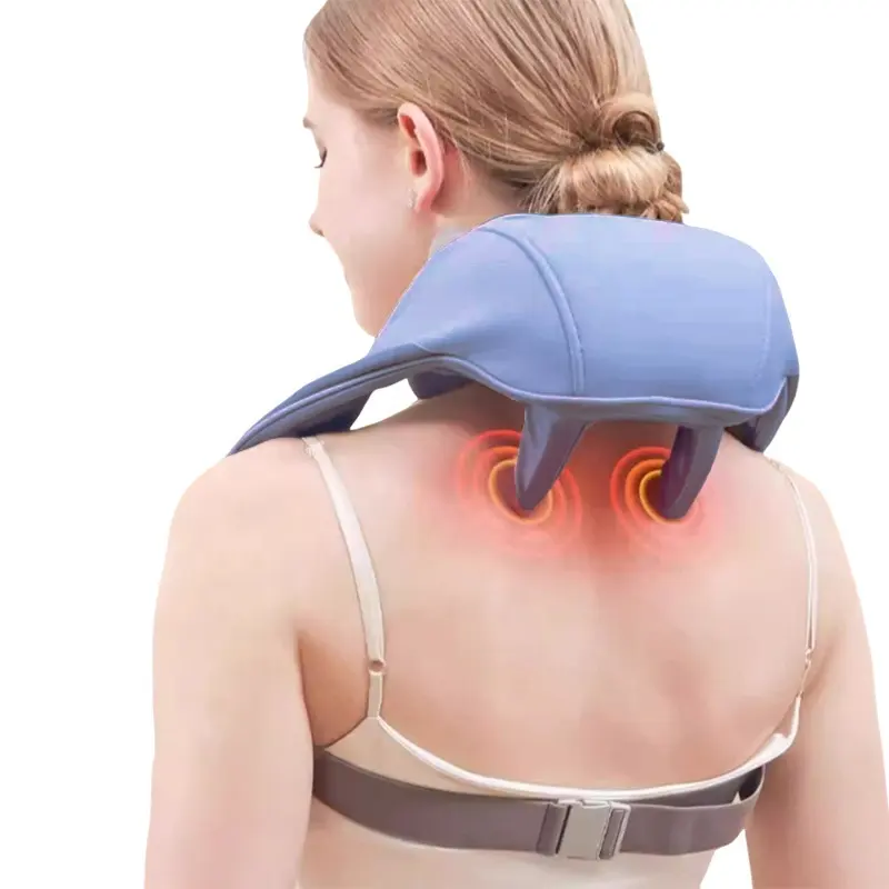 Verwarmde Elektrische Shiatsu Roller Back Massage Machine Hals Schouder 3D Kneden Full Body Massager Voor Thuis En Kantoor