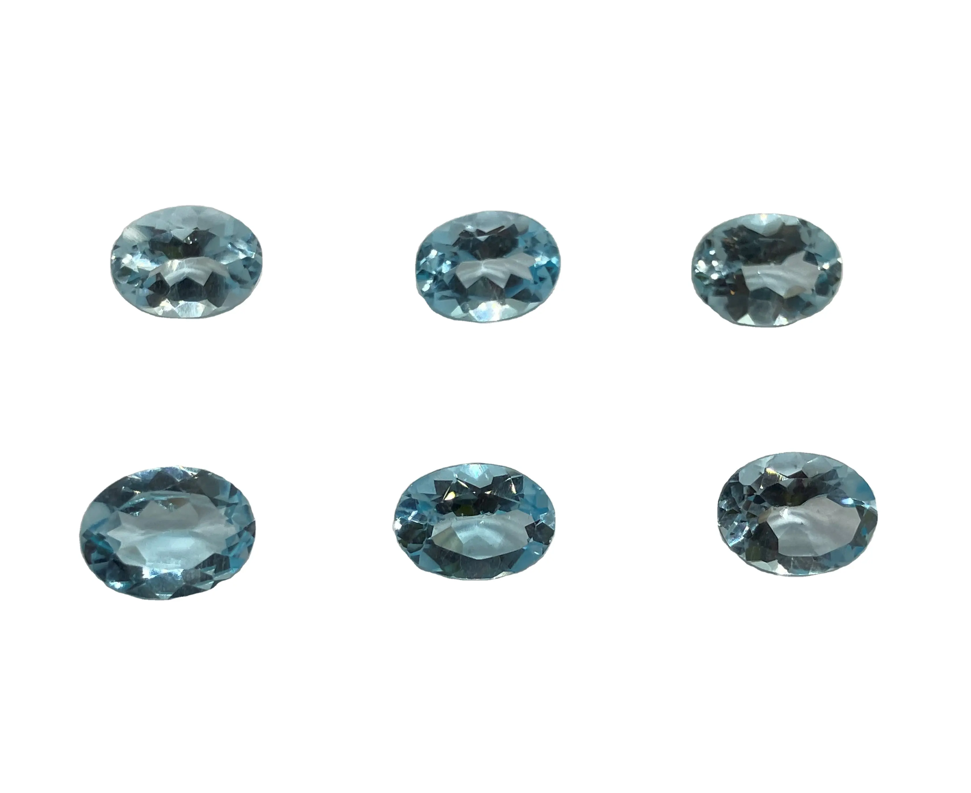 Original Sky Blue Topaz 3x4mm To 15X20mm Oval Cut Faceted Loose Precious Natural Gemstone Making all types Of Elegant Jewelry