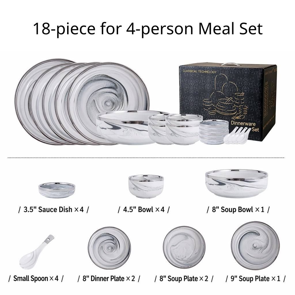 18-piece for 4-person Meal Set