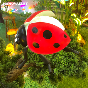 Momovalley 33CM黄色の輝く変装フェスタアニバーサリオてんとう虫シェル屋外LEDハロウィーン装飾照明