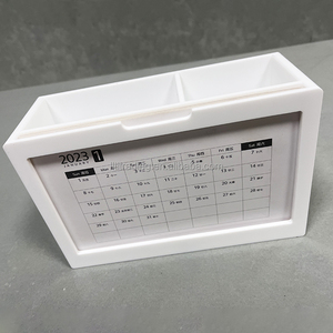 Mini Acrylic Perpetual Lịch Tùy Chỉnh Thời Trang Bảng Trắng Top Acrylic Lịch Chủ Đứng Hộp Trường Hợp Chủ Món Quà Lưu Niệm - Product Image 5