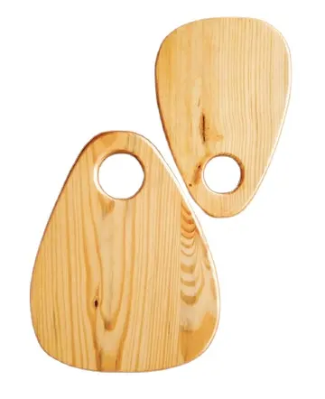 売れ筋2022年3月木製チーズボードセット (2個セット) 台所用品用パイン木製まな板パインウッドチーズボード