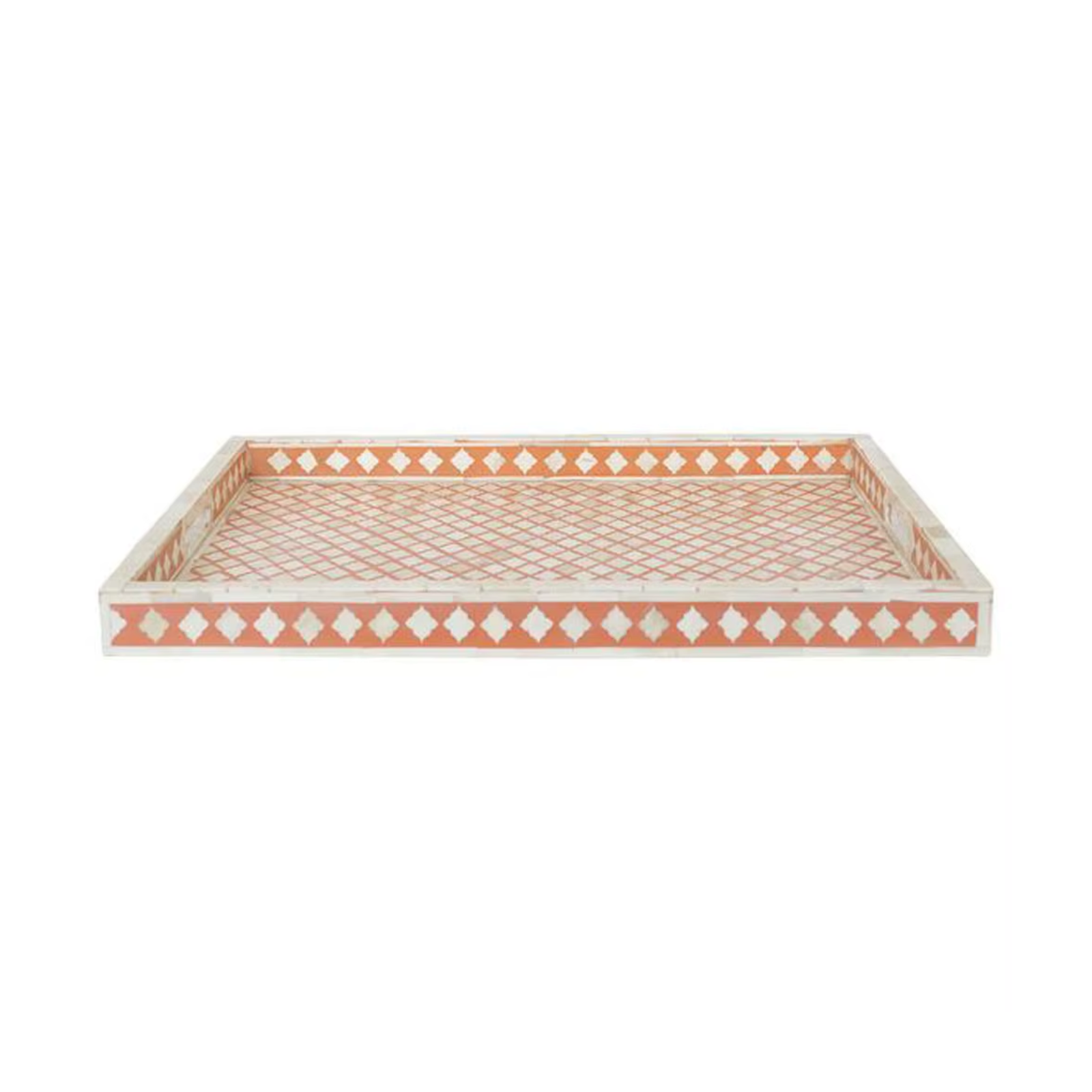 Peach and White