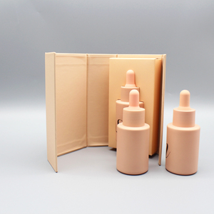 Uçucu yağ saç damlalık düz şekil 10ml 20ml 30ml 50ml 60ml 100ml boş cam kozmetik şişeleri kutu ile - Product Image 5