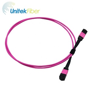 MPO cable 4.5m/15FT 12 24 Cores OM4 OM3 MPO fibre OS1 OS2 g657a mpo fiber patch cord PVC OFNR OFNP <strong>MTP</strong> jumper - Product Image 4