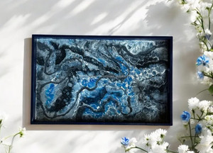 Humran ihracat pürüzsüz Luxe epoksi reçine tepsi el işi kek kalıpları pişirme araçları için benzersiz tarzı ile güzel - Product Image 2