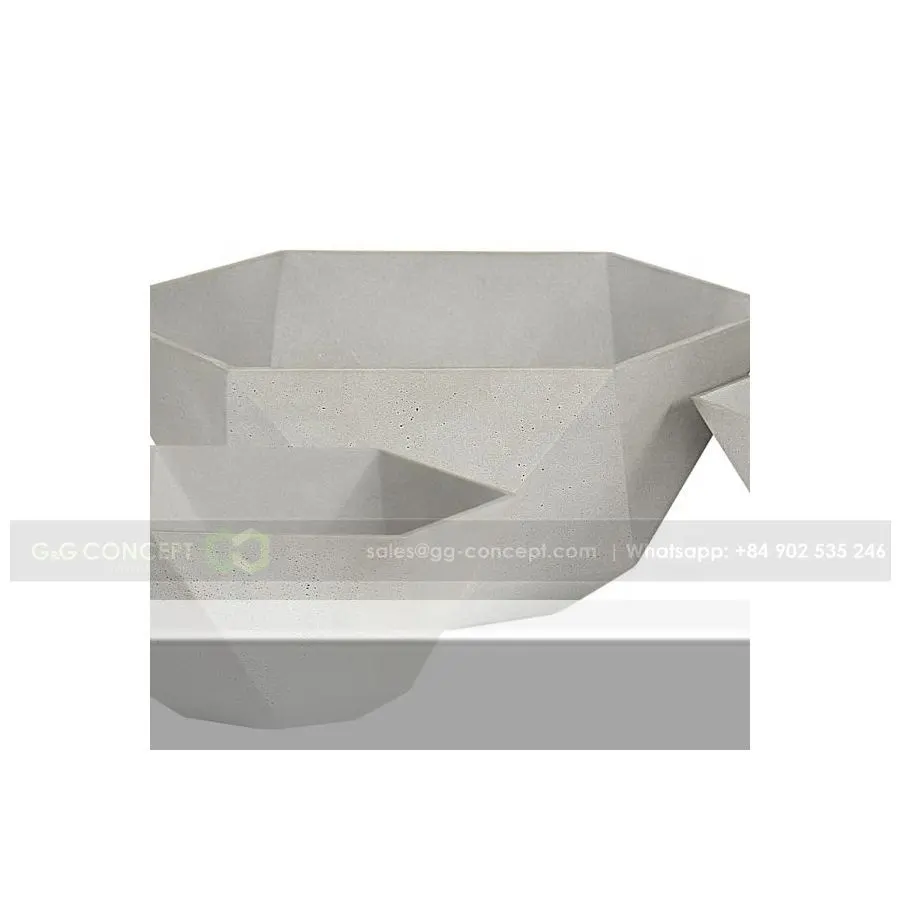 Шестиугольный горшок из песчаника, набор из 4/большие горшки для цветов/вьетнамские шестиугольные горшки из песчаника для цементных растений от производителя