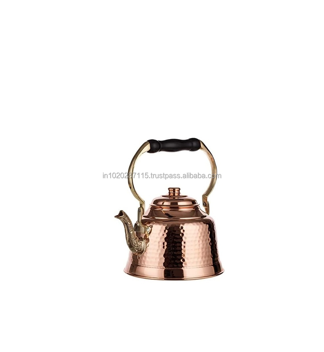 Sanatçı kazınmış detaylar ve hediye veya ev cuhome için yapılan yuvarlak alt ile tahsil bakır su ısıtıcısı - Product Image 6