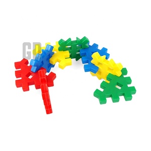 Kid Đồ chơi giáo dục nhựa 40PCS vuông bánh răng khối đầy màu sắc hỗ trợ giảng dạy xây dựng đồ chơi - Product Image 6