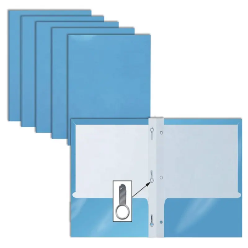 Cartelle di file legali con punte cartelle colorate con 2 tasche e brad per 3 raccoglitore ad anelli carta per lettere adatta per la scuola