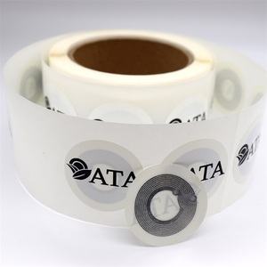 13.56mhz CMYKロール印刷Dia 25mm PET NTAG 213 NTAG 215 ICODE SLIX 2 NFC RFIDラベルステッカータグ透明ウェットインレイ - Product Image 5