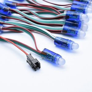 50 шт./набор, светодиодный пиксельный модуль 5 В 10 мм RGB WS2811 10 см IP68