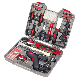 <strong>Tools</strong> 144pc Household <strong>Tool</strong> <strong>Kit</strong> with 4.8V Cordless Screwdriver <strong>Red</strong> Decoration Trimming Combination Hardware Power <strong>Tool</strong> Household - Product Image 2