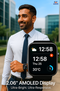 2025 QC ax10 MS10 GPS navigation Smartwatch 2.06 inch AMOLED hiển thị Android 8.1 4 gam Sim xoay máy ảnh 2 + 32GB la bàn e-mail - Product Image 6