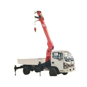 2025 nuova cina Dongfeng Mini 4x4 4x2 <span class=keywords><strong>Dump</strong></span> Crane Boom camion con 4 Ton gru telecomando senza fili