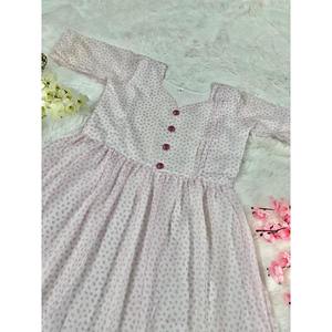 ファンシーコタシルクプリントワンピースホワイト - Product Image 3