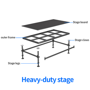 Sàn nhảy trang trí đám cưới <span class=keywords><strong>Backdrop</strong></span> cho sự kiện sân khấu Loa Lift giàn hệ thống - Product Image 4