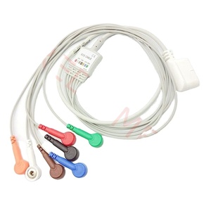 Tıbbi Holter monitör 7 kurşun IEC ekg kabloları GE ile uyumlu