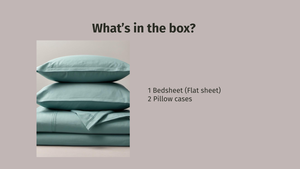 High on Demand Cotton <strong>Percale</strong> Bed Sheet Set with <strong>400</strong> Thread Count Crisp and Cool for a Refreshing Sleep Available at Best Price - Product Image 3