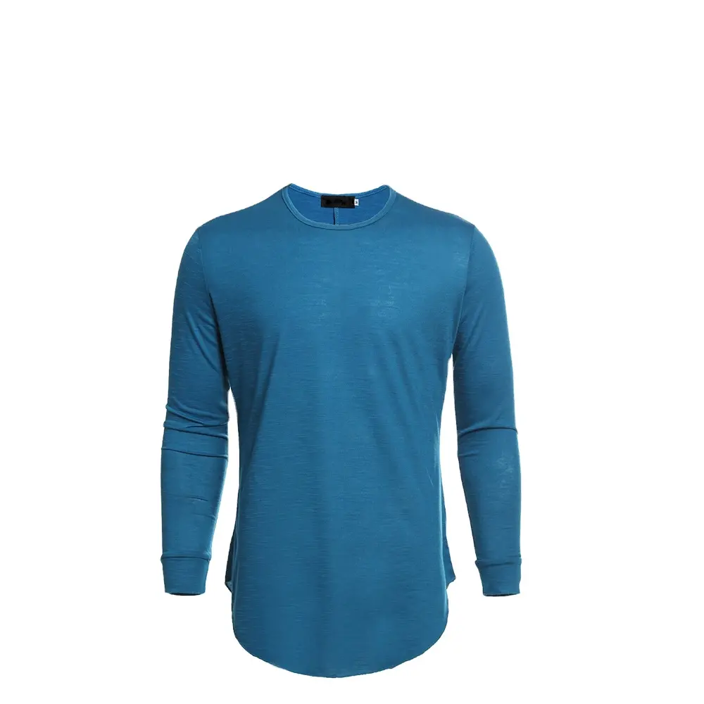 Camiseta deportiva para hombre, prenda de vestir, con cuello redondo, curvado, para entrenamiento en gimnasio y Fitness, novedad de 2021