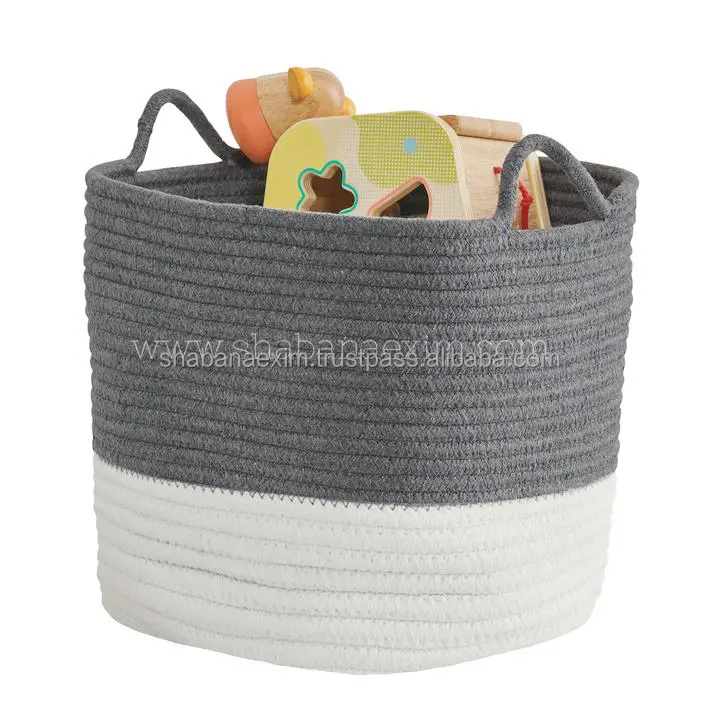 Affordable Bathroom storage Basket Clothes Cotton Basket with Different Designs Comfy Storage Basket for Decoration Cheap Price