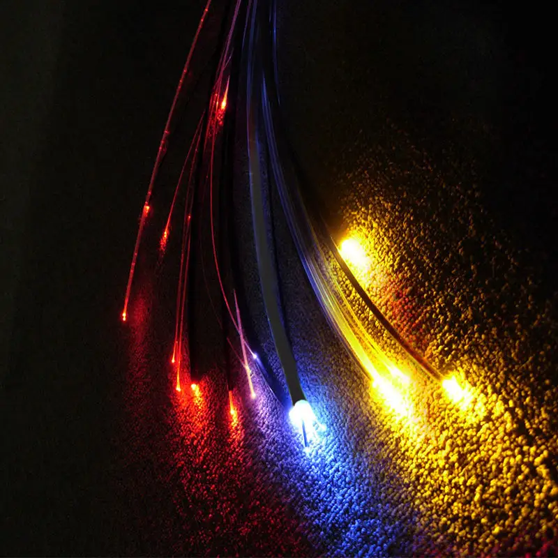 25*0,75mm mehradriges PMMA-Glasfaser kabel Abgedecktes transparentes PVC 25-Strang-Glasfaserkabel