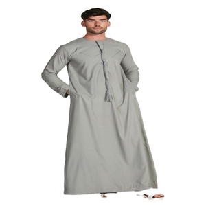 Özelleştirilmiş ODM arapça juarabic tasarımlar son stilleri ile yüksek kaliteli geleneksel müslüman Thobes - Product Image 1