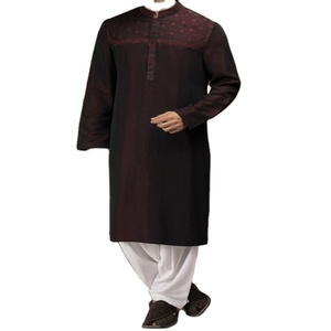 Erkekler Shalwar Kameez-erkekler için <span class=keywords><strong>2025</strong></span> toptan klasik özel çift yaka Shalwar Kameez
