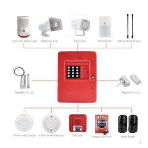 Venta al por mayor Detector de alarma de seguridad y sistema de alarma Panel de control del sistema de alarma antirrobo de 4 zonas - Product Image 6
