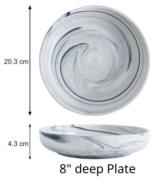 8" deep Plate