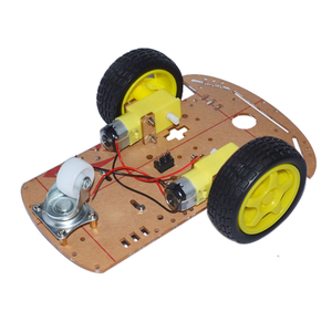 OKY5038 vendita calda di virata telecomando per auto 2WD Robot intelligente telaio auto velocità Encoder batteria scatola Smart auto Kit fai da te