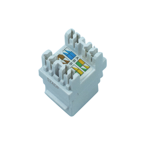 Cat5e/Cat6网络RJ45梯形插孔非屏蔽UTP 8P8C模块，用于带RJ45网络电缆的计算机电信部件 - Product Image 1