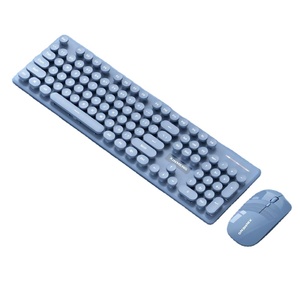XINMENG N520 Combo de teclado y ratón inalámbricos BT 104 Teclas Teclado con ratón inalámbrico portátil para Windows iPad IOS PC Set - Product Image 1